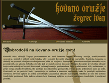 Tablet Screenshot of kovano-oruzje.com